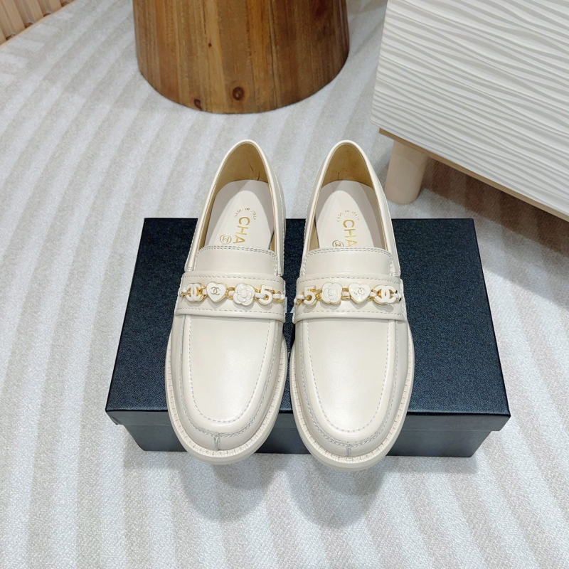 Ch*el leather shoes
